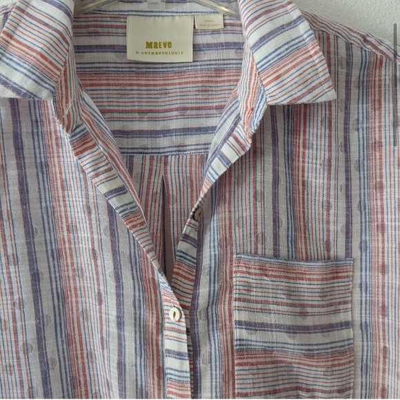 {Anthropologie} Maeve Oversized Button Up Shirt - Picture 4 of 8